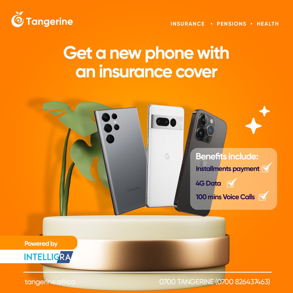 TangerinAfrica's tweet photo. Looking to get a new phone?
Get a new phone and enjoy the benefits of device insurance.
Powered by Tangerine and Intelligra
Click on the link in bio to get started!
#tangerineafrica #intelligra #deviceinsurance https://t.co/OmOQZ76Ao2