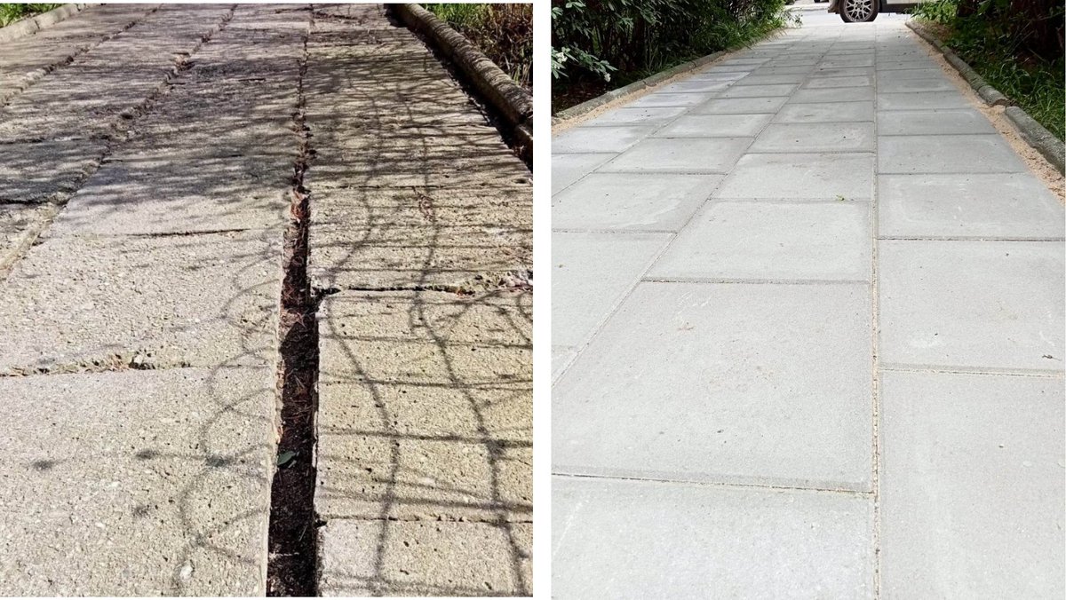 👉Poprawiamy stan nawierzchni chodników i ciągów pieszo-jezdnych, aby zwiększyć bezpieczeństwo przechodniów.🚶
W ubiegłym roku wyremontowaliśmy🛠️ ponad dwa kilometry chodników. W bieżącym roku oddaliśmy do użytku ponad 800 m kw. nowej nawierzchni.🫶