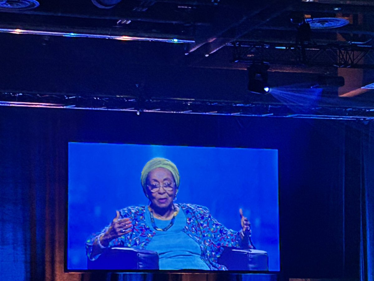 Happening now #ICNCongress: listening to Somaliland’s 1st nurse-midwife who trained in UK,brought her skills back to her own country, founded a training hospital with tenacity & passion. @EdnaAdan is so inspirational! She is 85 y/o! What a great start to Day3 #ICN2023 !#giveback