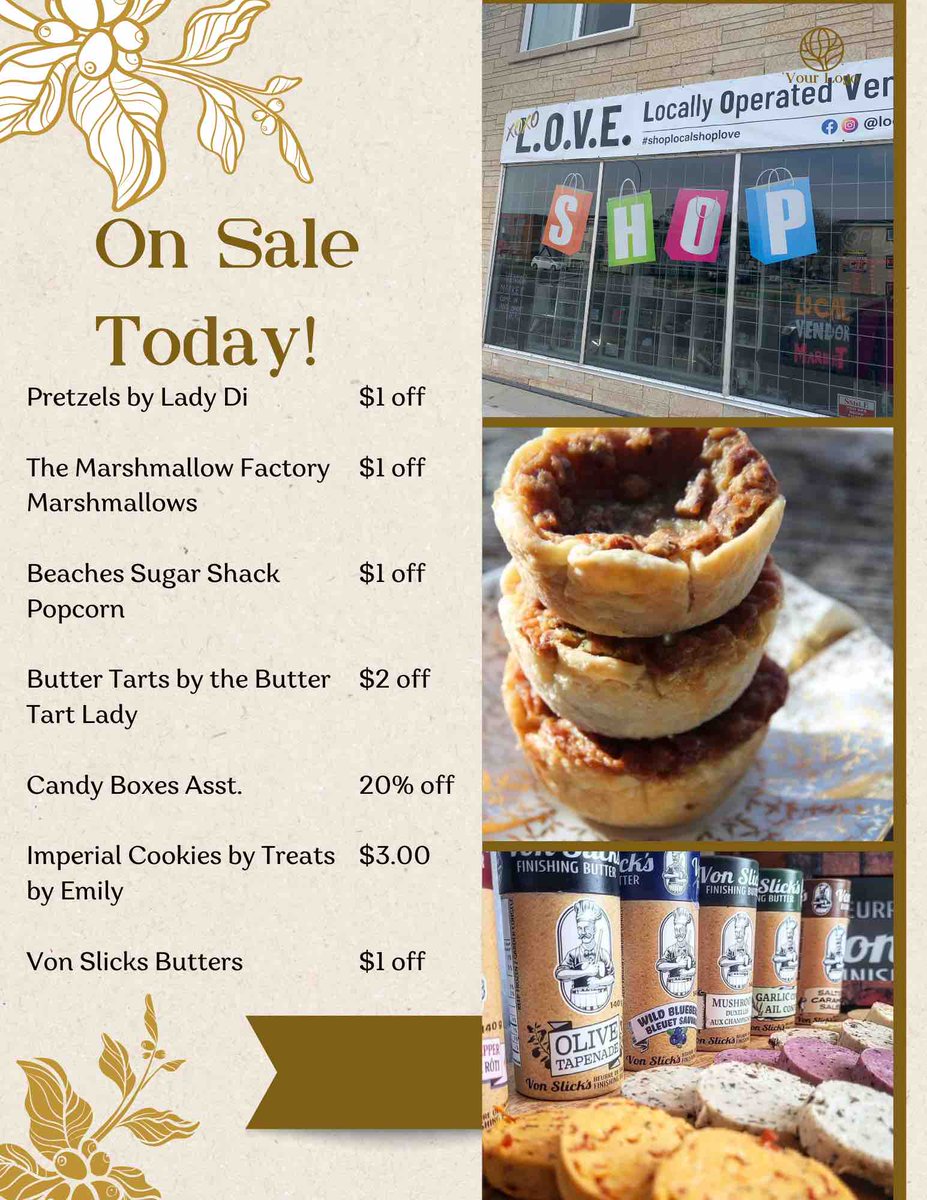 Let’s have a Sale TODAY! Open 10-4pm while quantities last! #julylongweekend #locallyoperatedvendoremporium #shoplocalshoplove #localfoods