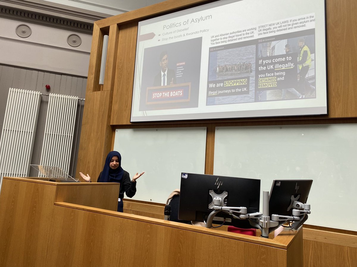 Shireen Dossa, a Refugee Care PhD student took part in a symposium at the @EdinburghUni . The symposium was ‘Counselling and Psychotherapy in times of Political Violence’ Shireen's presented on Forced Displacement and Refugees. @EssexSocSci @assoc4psychosoc @CCRIEdinburgh