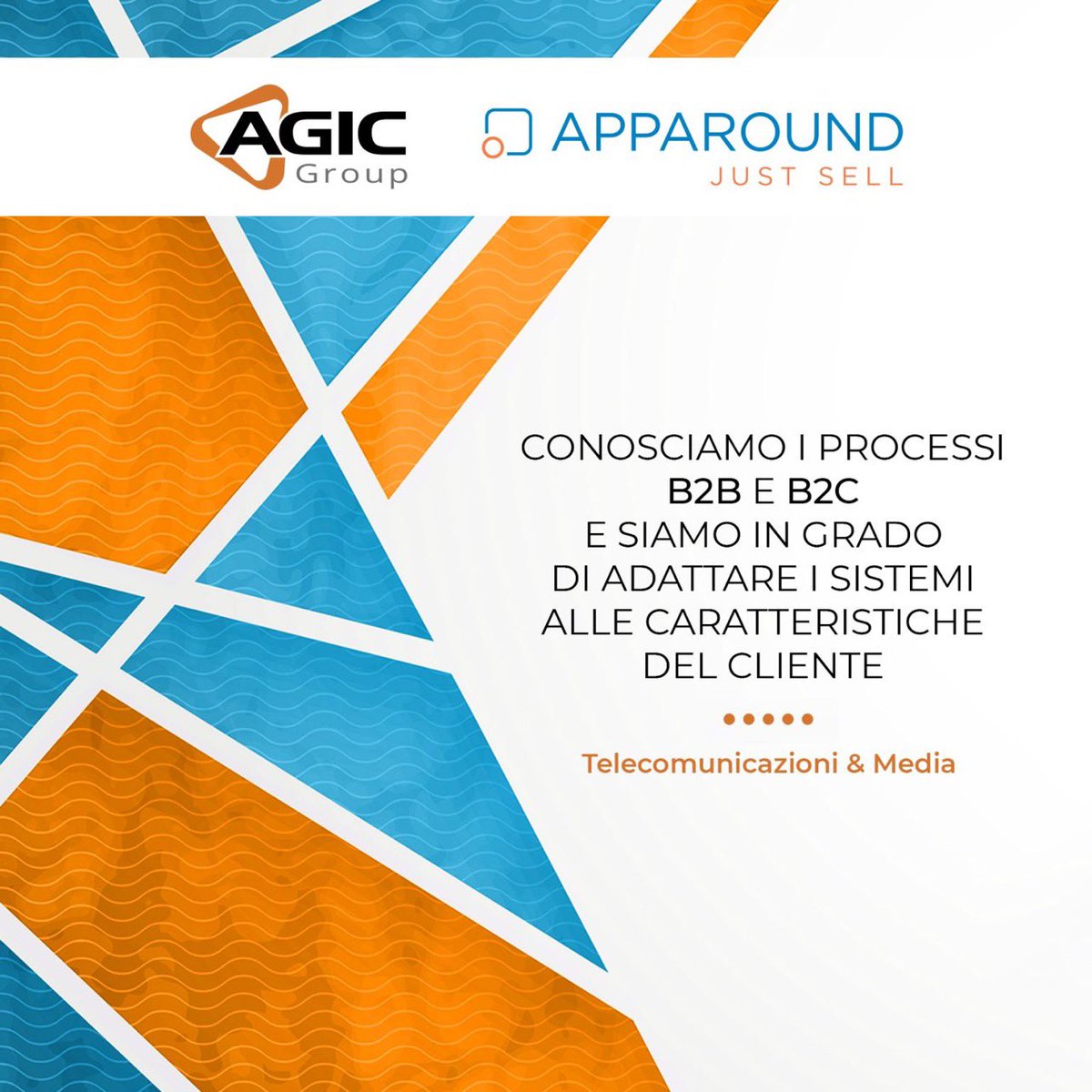 _AGIC_'s tweet photo. 🟠🔵 Agic Technology & Apparound
Abbiamo dato vita a questa nuova collaborazione tra #AgicTechnology ed #Apparound con la volontà di migliorare costantemente le performance e le potenzialità del processo di #vendita nel #B2B come nel #B2C. https://t.co/IuBmt5vzHE