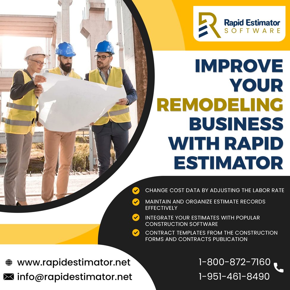 Improve Your Remodeling Business with Rapid Estimator
.
📧 info@rapidestimator.net
☎️ 1-800-872-7160 | 1-951-461-8490 (California)
🌐 rapidestimator.net
.
#EstimatingMadeEasy #ProfessionalEstimates #AccurateEstimates #RapidEstimator