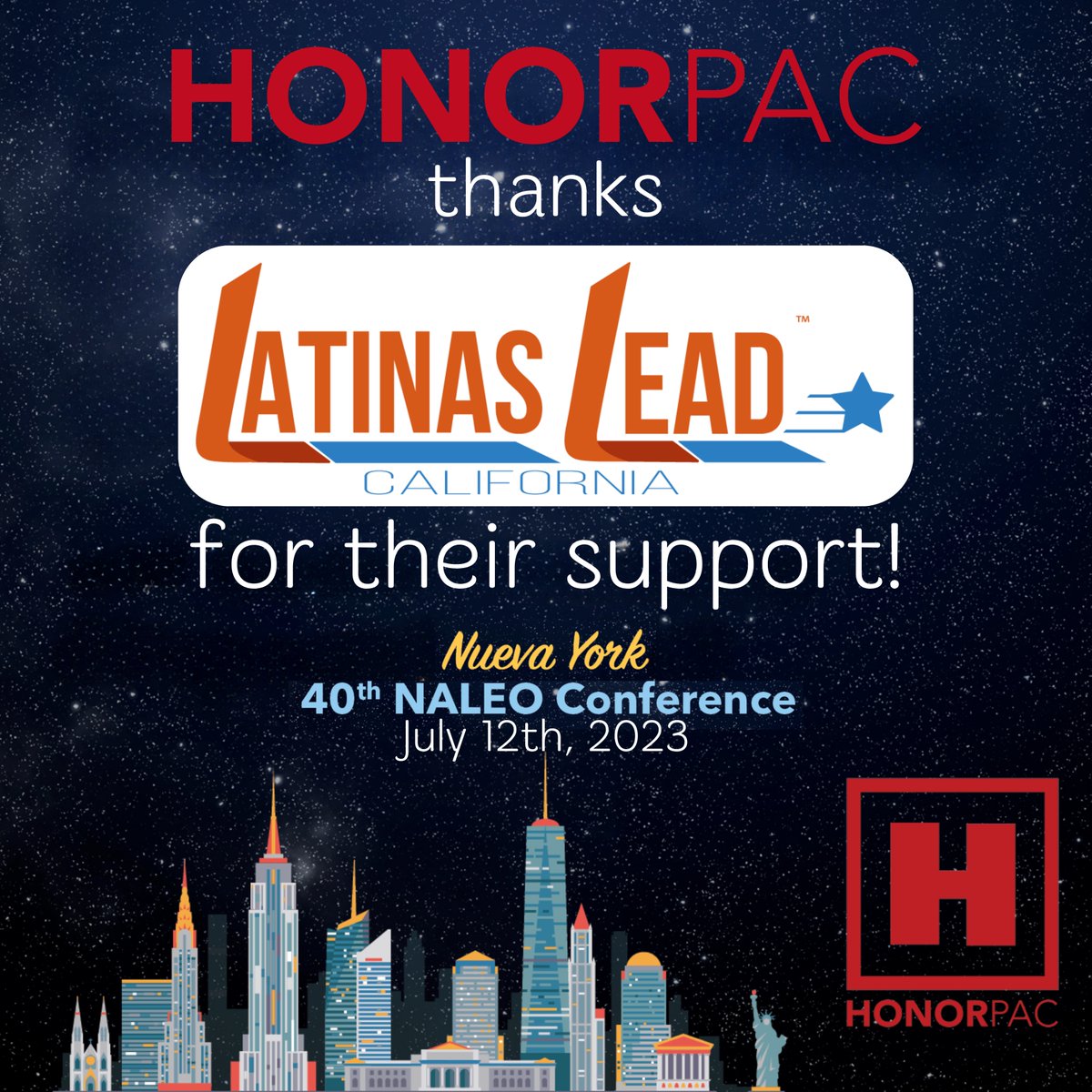 #honorpac #latinaslead #naleo #nyc @LatinasLeadCA