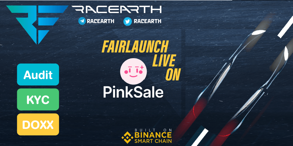 racearth's tweet photo. #Racearth fair launch live on #Pinksale Don't miss the opportunity in the Metaverse's biggest car racing game.@pinkecosystem

Link: https://t.co/0LbiiZVwOj https://t.co/UhKPXWWCza