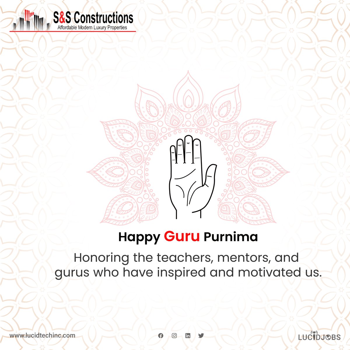SandSconstruct2's tweet photo. On this auspicious occasion of Guru Purnima, expressing gratitude to the guiding lights in our lives.

Let’s celebrate the wisdom, knowledge, and guidance of our #gurus. 😇

Happy Guru Purnima! 🕉 🔆

#gurupurnima #wisdom #guidance #blessings #enlightenment #success #gratitude https://t.co/gj3GMwu2gD