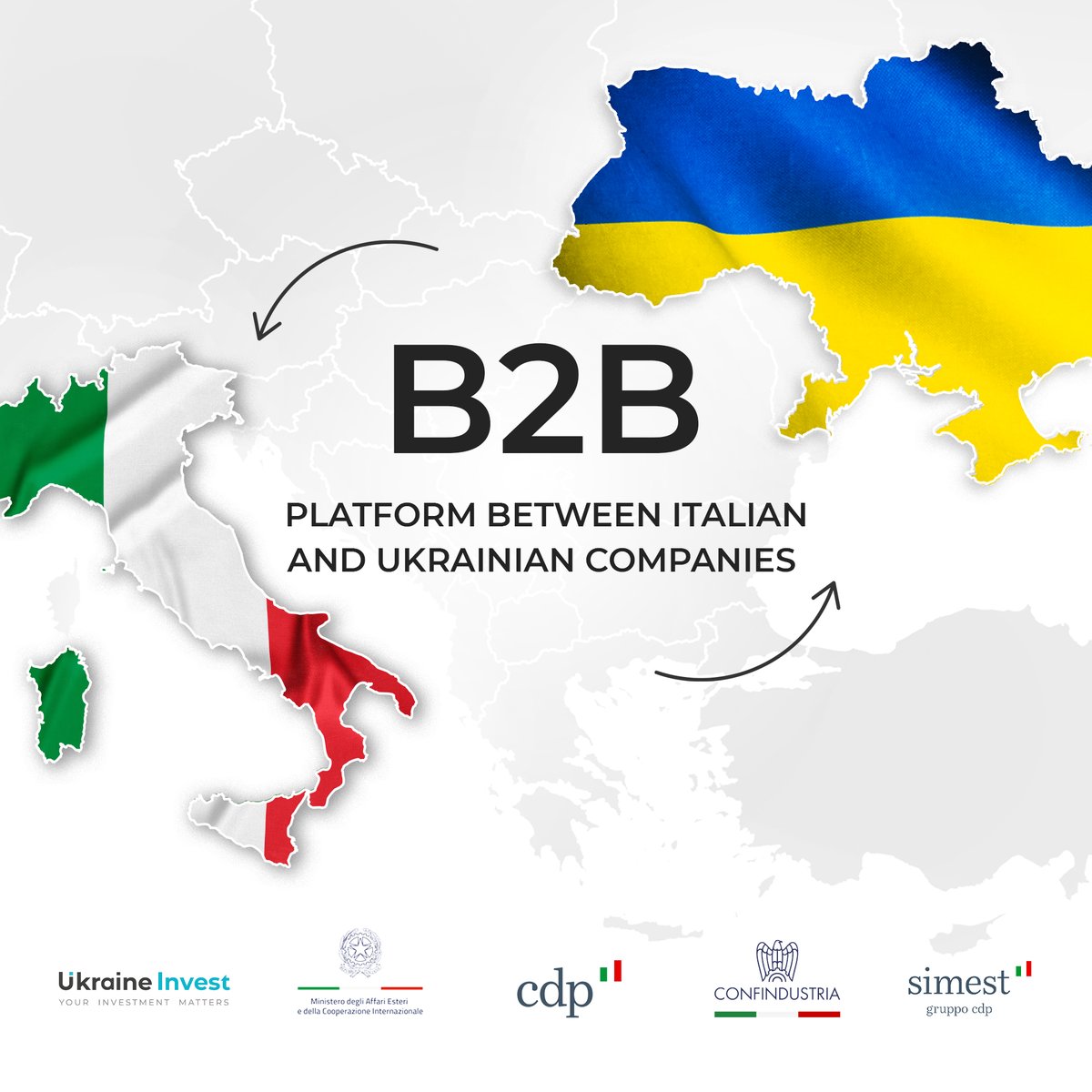 UkraineInvest (@uainvestteam) on Twitter photo ⚡We announce the launch of a platform for finding business partners UkraineーItaly 🇺🇦🇮🇹 #UkraineInvest with partners from the #CDP and <a href="/Confindustria/">Confindustria</a> organizing a B2B business meeting session between Italian and Ukrainian companies ➡️Registration link: shorturl.at/cBKV2 ⚡We announce the launch of a platform for finding business partners UkraineーItaly 🇺🇦🇮🇹 #UkraineInvest with partners from the #CDP and <a href="/Confindustria/">Confindustria</a> organizing a B2B business meeting session between Italian and Ukrainian companies ➡️Registration link: shorturl.at/cBKV2