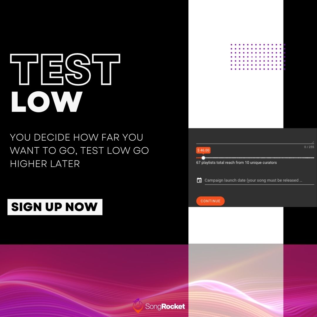 Don't want to waste money? Test a track, see how it performs and extend later on. 
For more visit buff.ly/3RqUqpg
#musicmarketing #playlisting #musicbusiness