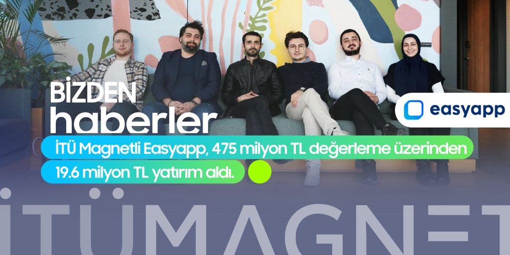 Bireylerin ve işletmelerin, mobil uygulama dünyasına girişteki kodlama ya da teknik bilgi ihtiyacını ortadan kaldıran İTÜ Magnetli Easyapp, 475 milyon TL değerleme üzerinden 19.6 milyon TL yatırım aldı. 

İTÜ Magnetli Easyapp’i kutlarız! 🥳

#İTÜMagnet