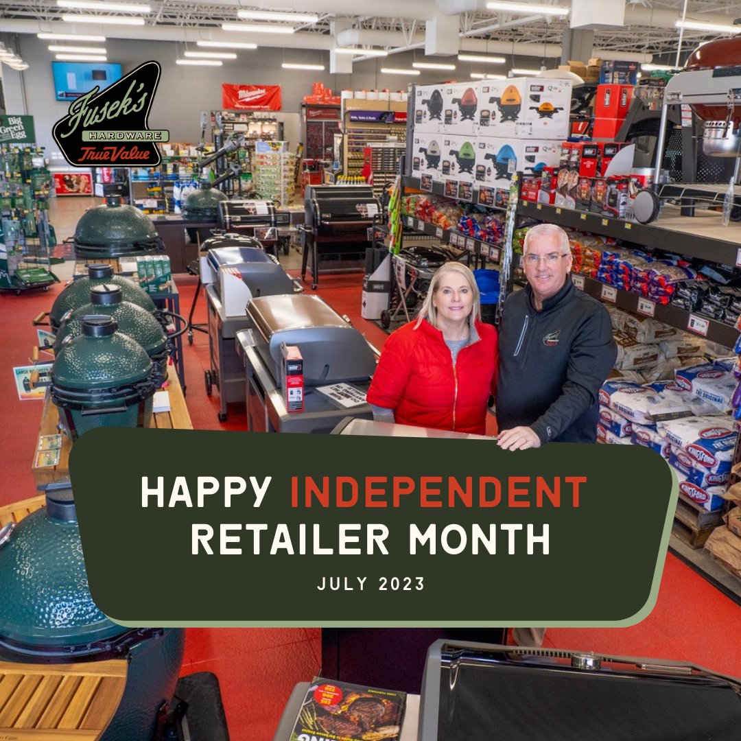 This July, Fusek's True Value Hardware is celebrating National Independent Retail Month #indieretail

Independent Retailer Month is a shop local event that runs annually throughout July encouraging consumers to shop at independent retailers.

#FindItAtFuseks 🛠️