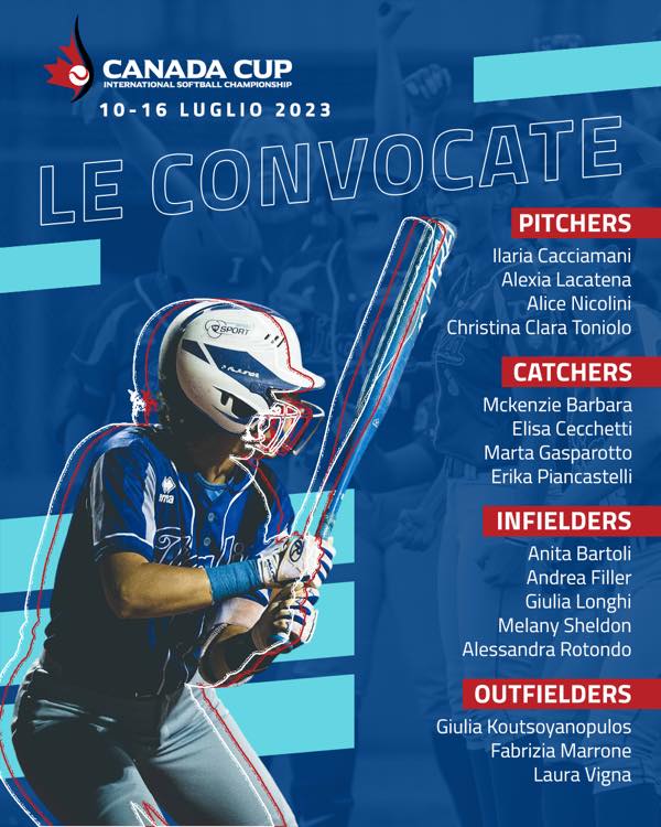 Introducing Team #Italy at the @CanadaCup23 in <a href="/SoftballCity/">SoftballCity</a>, #Surrey, #BC! Forza #Italia! #ItaliaSoftball #ItalySoftball #ItaliaTeam