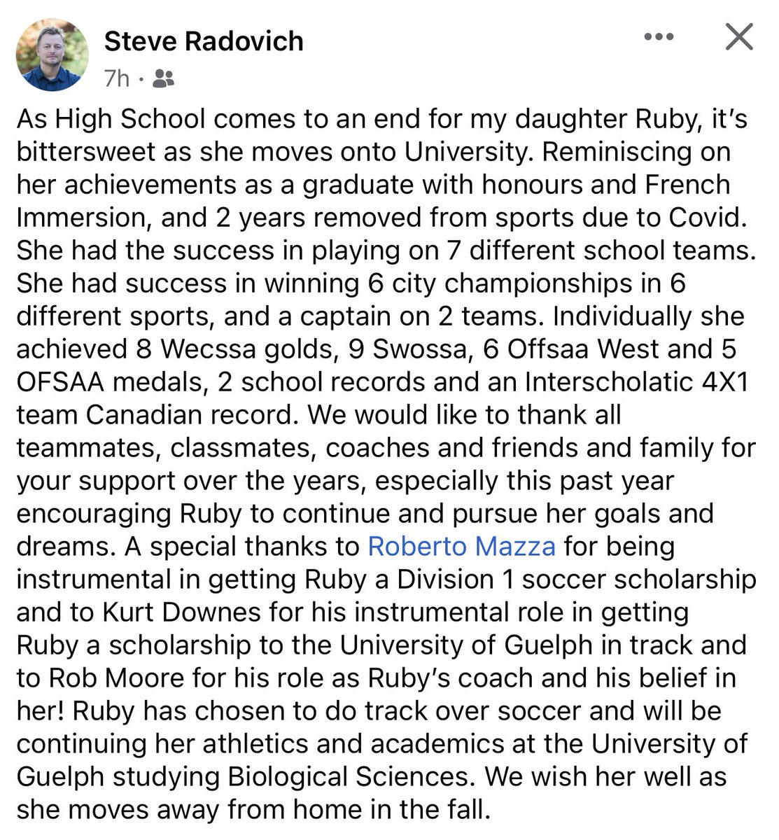 KurtMichael_Dee's tweet photo. Congratulations Ruby, you navigated your senior year well. Best of luck next year @Gryphontrack @uofg.
@BorderCity_AC
#trackcoachRob
#theCityAC https://t.co/OYNzHvziAW