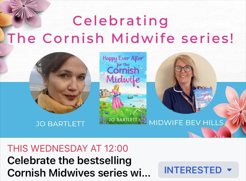 Looking forward to chatting with my beautiful friend and favourite author @J_B_Writer on Wednesday about the final book in The Cornish Midwife series!  #cornishmidwives #midwifelife #myfriendtheauthor