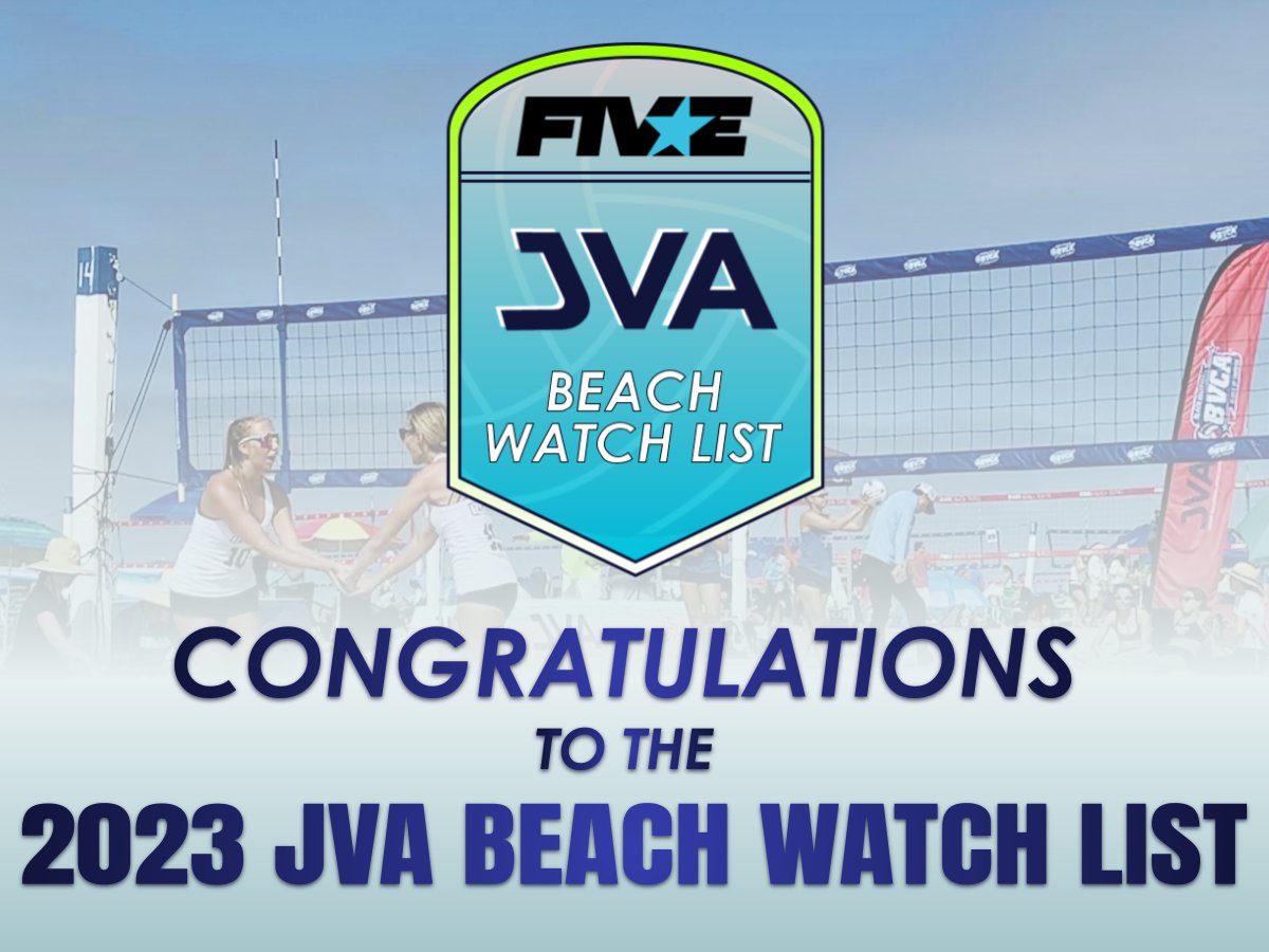 The JVA is pleased to announce the 2023 JVA Beach Watch List presented by Fivestar that recognizes the over 250 top female beach athletes from JVA member clubs.jvavolleyball.org/2023-jva-beach… 

<a href="/fivestar_vids/">Fivestar | Sports Highlight Platform</a>