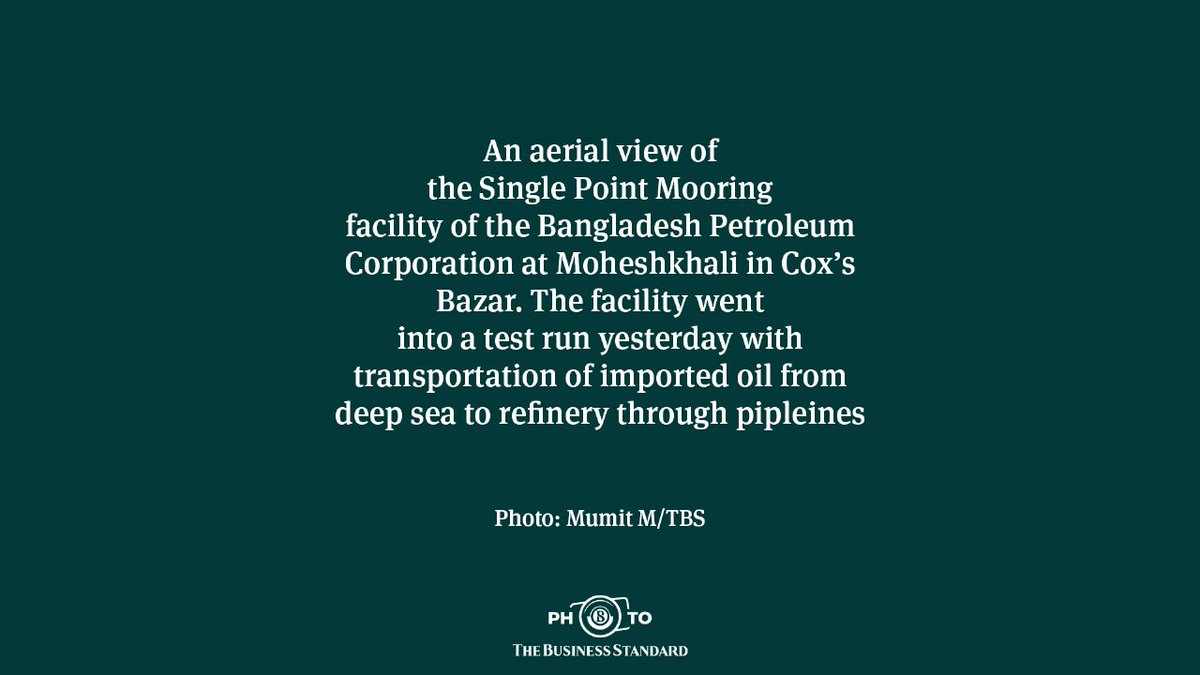tbsnewsbd's tweet photo. New era of oil transportation
Photo: MumitM/TBS
Read more: https://t.co/N90q3yGgbr
#easternrefinery #oilpiping #oiltransportation #CrudeOil #TBSphoto #photostory #Bangladesh #TBSNews https://t.co/FxjlG1vP8X