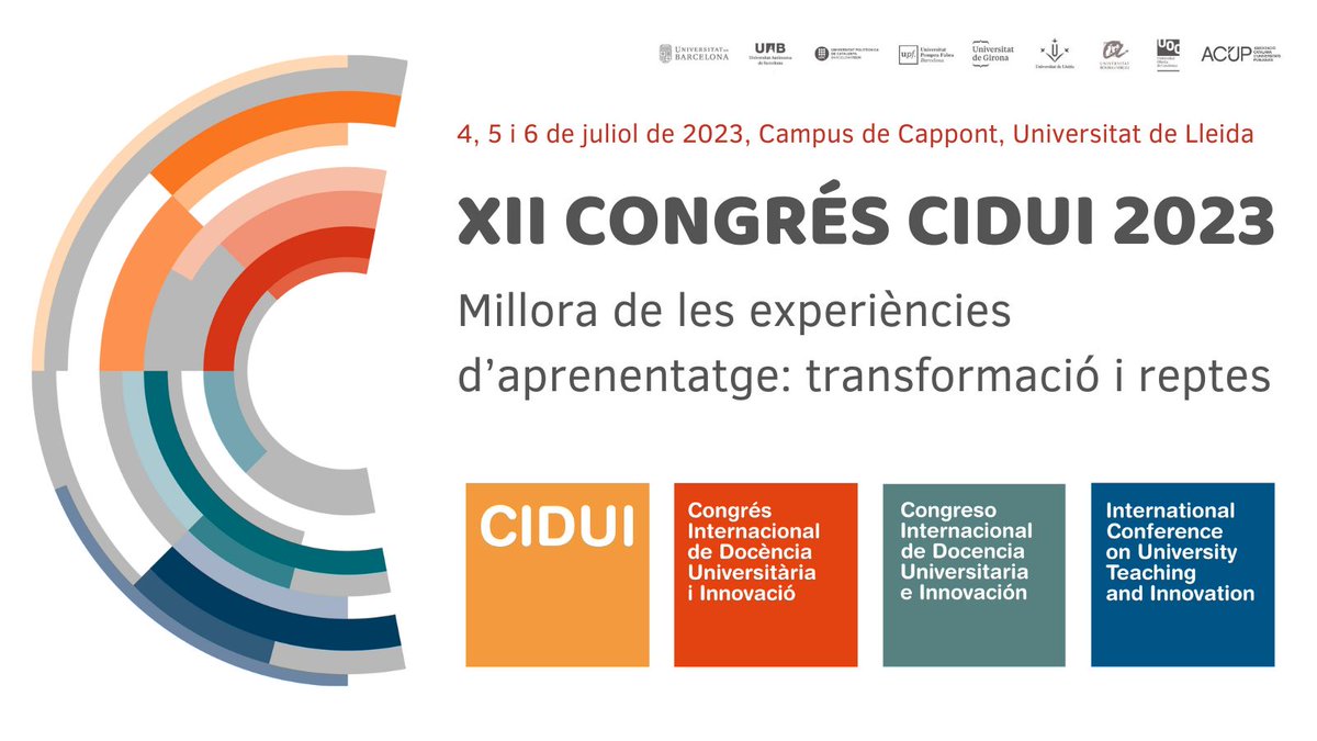 Tot preparat per rebre els més de 500 assistents al Congrés Internacional de Docència Universitària i Innovació d'enguany! 
📆 De dimarts 4 fins dijous 6/07/2023 
📍Campus de Cappont de la <a href="/UdL_info/">Universitat de Lleida (UdL)</a> 
Més info👉 tuit.cat/8aURV
Segueix el fil: #CIDUI2023 👏