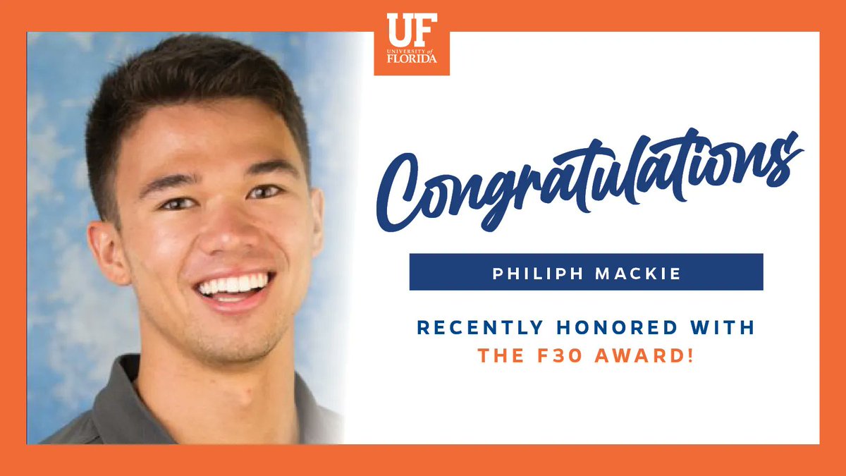 Congratulations to #UFNeuro MD/Ph.D. student Philip Mackie for his recent NINDS F30 award, "Investigating the role of myenteric macrophages in enteric synucleinopathy."