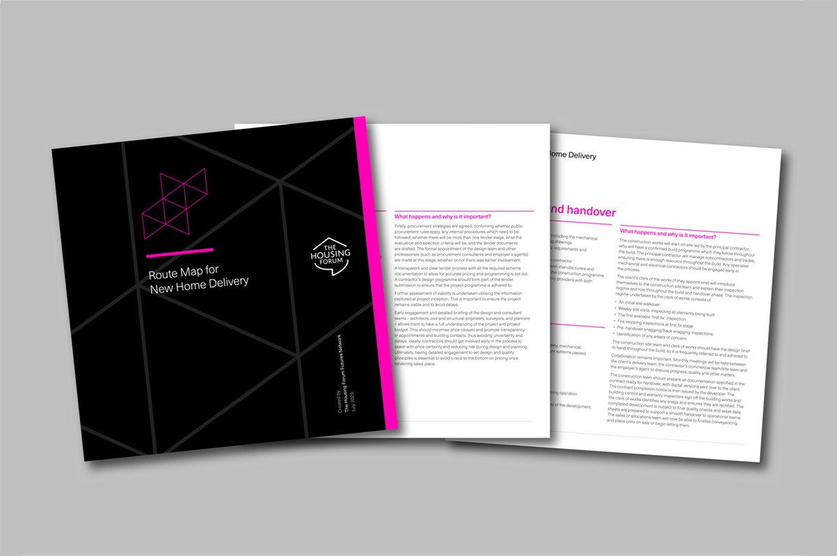 LABMmag's tweet photo. .@thehousingforum Futures Network has launched its Route Map for New Home Delivery, covering every key stage of #housing #development from project inception to #postoccupancy. More details & link to download a copy here:
https://t.co/KpyOpGEgAN
@ICClimited #routemap #newhomes https://t.co/uzMYqy9rP4