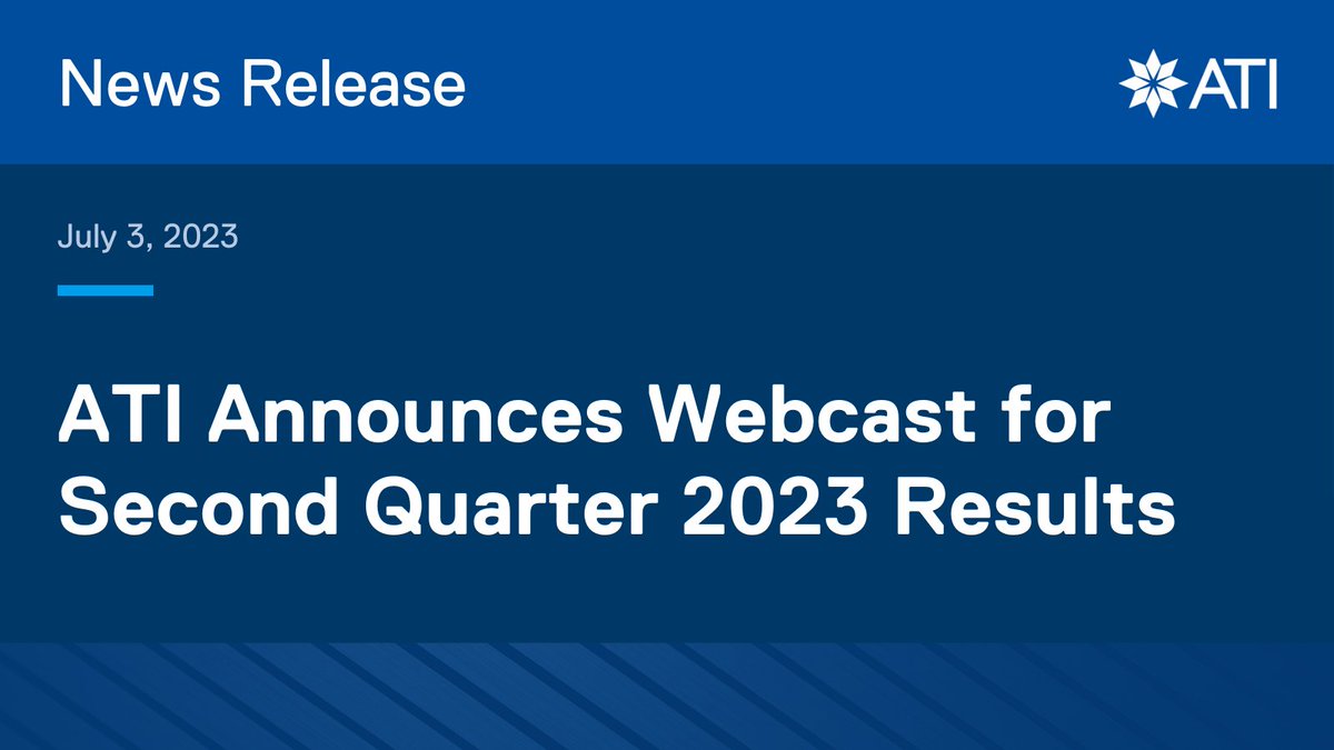 Today, we announced our conference call with the financial community is scheduled for Wednesday, August 2, 2023, at 9:30 a.m. CT (10:30 a.m. ET). 

Read more: ow.ly/pybZ50P2vfa