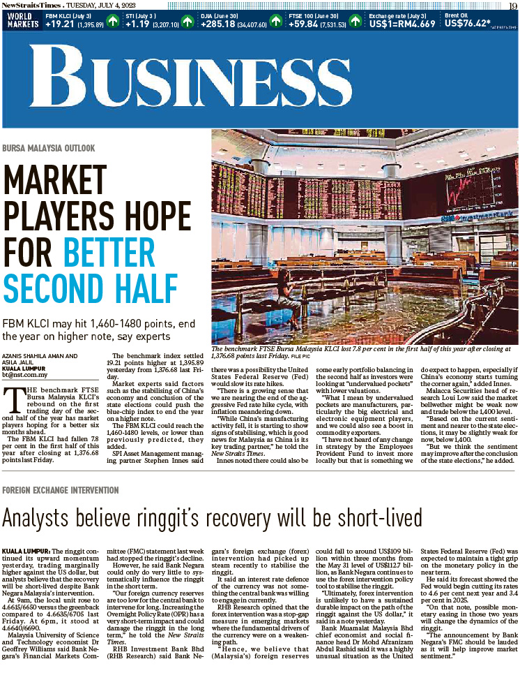 NST_Online's tweet photo. Thinking of unplugging from the Internet for a while? Go old school for your dose of morning news! Today in the #NSTprintedition #04072023 https://t.co/PotacPUCdw
