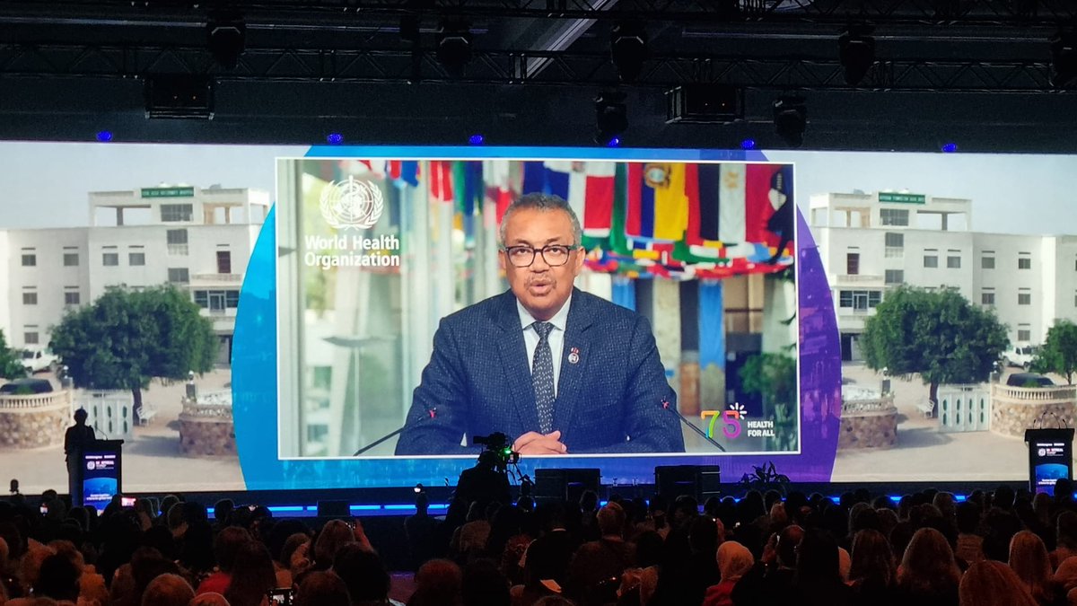 .@WHO will produce the second State of the World Nursing report! WHO Director General @DrTedros announces this great news virtually on #ICNCongress Day 3 Plenary. This report will show the impact of the #pandemic and how we can rebuild the global #nursing workforce. #ICN2023