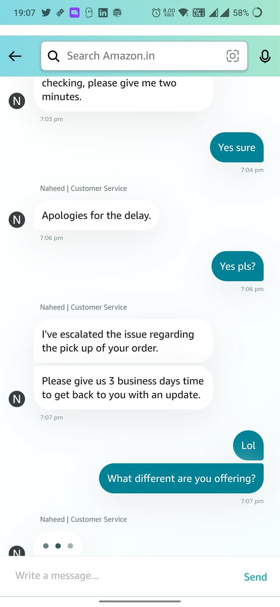 shubhra136's tweet photo. @AmazonHelp What different is your team doing? Cc @manish_tiwary https://t.co/up0J4sCB93