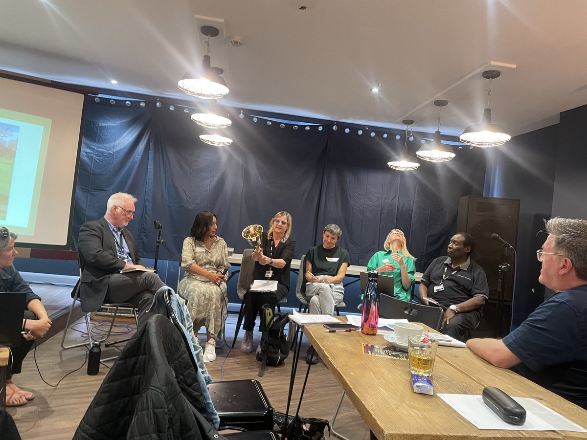 IfzaShakoor1's tweet photo. Fascinating panel hosted by Professor John Steel with @gurvy100 & colleagues discussing social justice, power and the power of collaboration in the Creative and Cultural Industries @DerbyUni #DICEnetwork https://t.co/8Tzia237JB