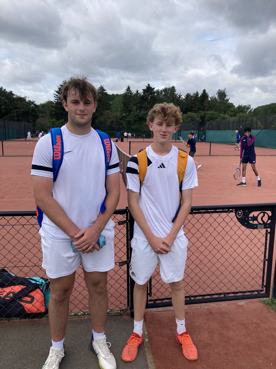 Our tennis teams have enjoyed some great wins today with our U15 boys beating Merchant Taylors and Abingdon to make the semi-finals of the plate.
U19 girls Millie and Dasha won well v St George’s Ascot &amp; now face Cokethorpe in the quarter final. 
#StPetersYork #STPTennis