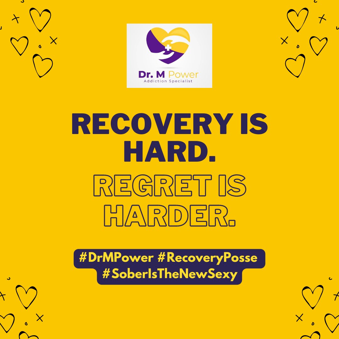 Dr_M_Power's tweet photo. Recovery is hard, but regret is harder. 😉😉
#DrMPower #RecoveryPosse #SoberIsTheNewSexy #Clean #Addiction #SmartRecovery #tachyon #aether #plasma #tachyonaetherplasma #fullpack #tachyon2dayworkshop #aether3dayworkshop #plasma4dayworkshop https://t.co/WfMolnQUdo
