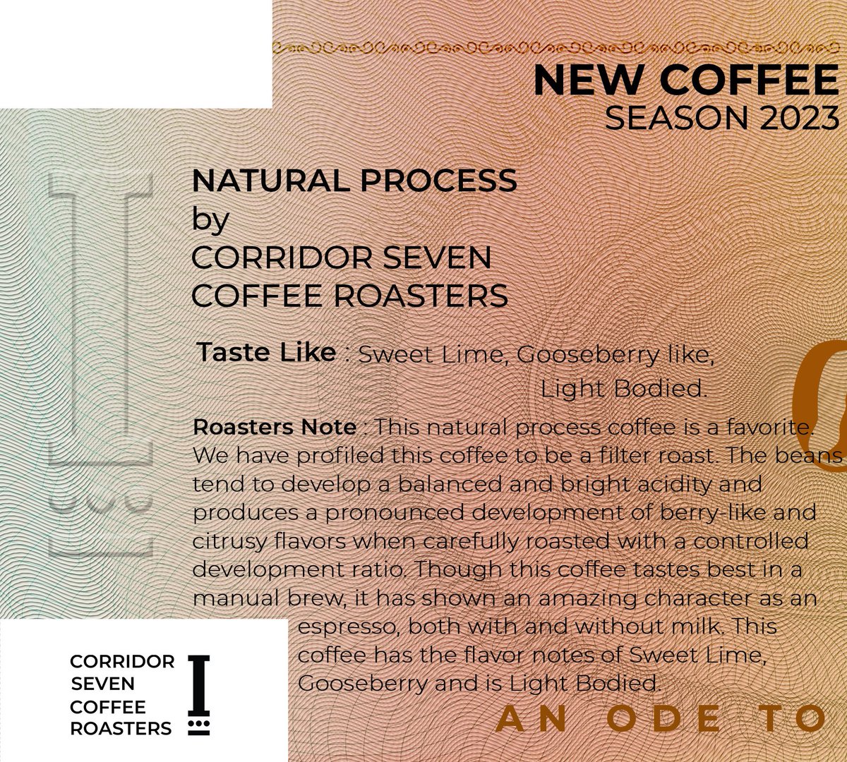 Corridor Seven Coffee Roasters tweet media