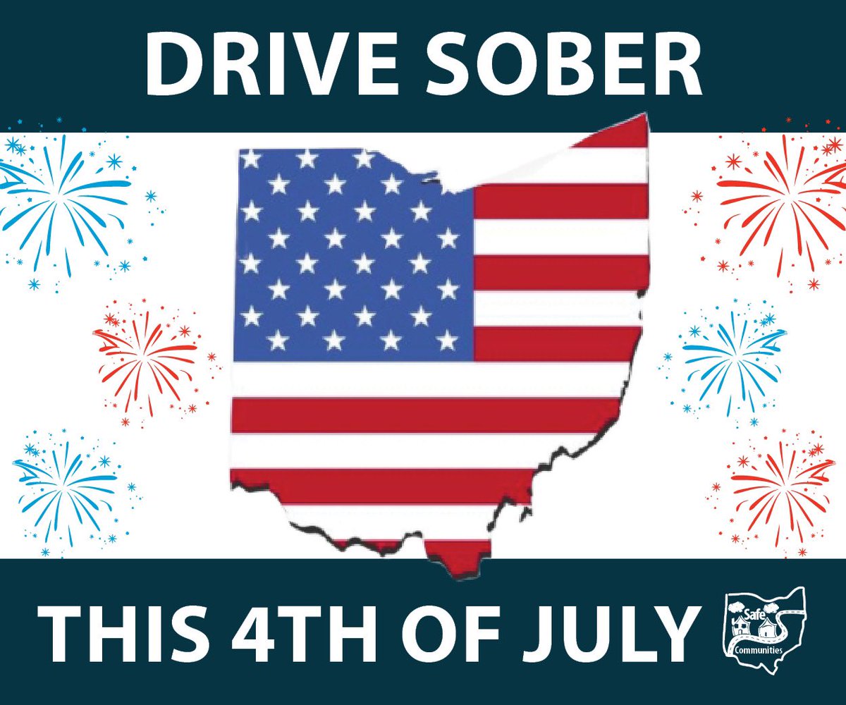 This July 4th, make sure the BANG you hear is from the fireworks at a professional display (fireworks are still illegal in Parma Heights), and not from a jail door closing behind you.  Celebrate your freedom responsibly!  #DriveSober  #DriveSafeOhio