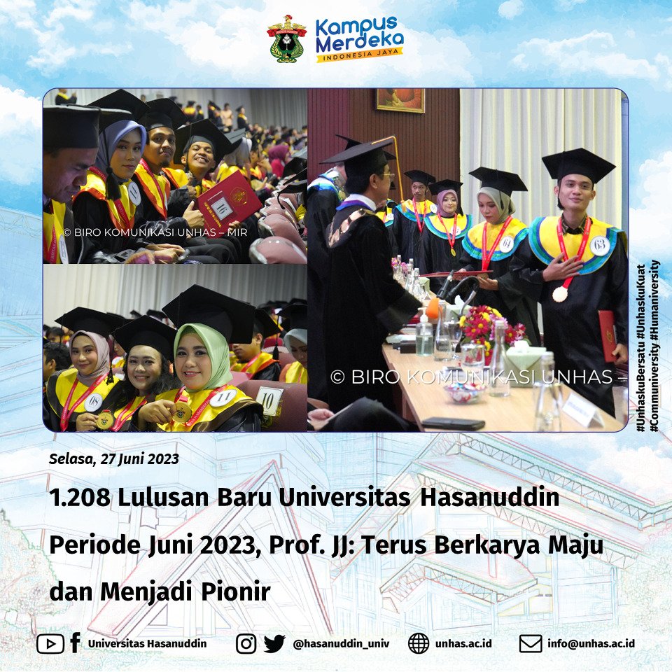 HasanuddinUniv's tweet photo. Selamat malam! Sebelum beristirahat,yuk intip kegiatan apa saja sih yang berlangsung di Unhas sepekan terakhir ini di #UnhasFlash. Baca seluruh rincian kegiatannya di website resmi kita di https://t.co/oAsoK0yScP, yah! ๐ https://t.co/bc5PD3VM7r