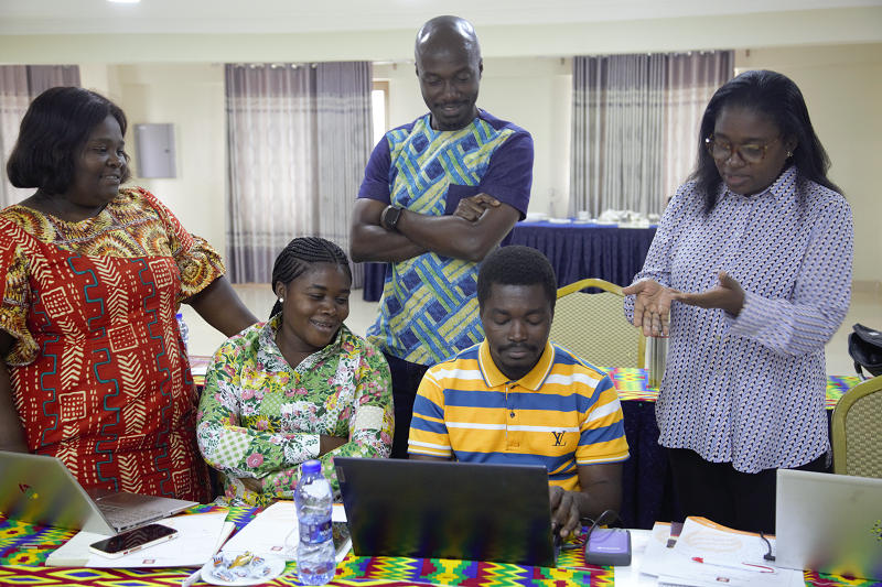 GHSupplyChain's tweet photo. In A recent workshop, GHSC-PSM in Ghana collaborated with MoH &amp; GHS to assess activities for transitioning to GOG. The workshop highlighted gaps &amp; strategies to ensure GOG assumes full technical leadership for sustainable implementation of #SupplyChain interventions. https://t.co/bxTo0ufaTc
