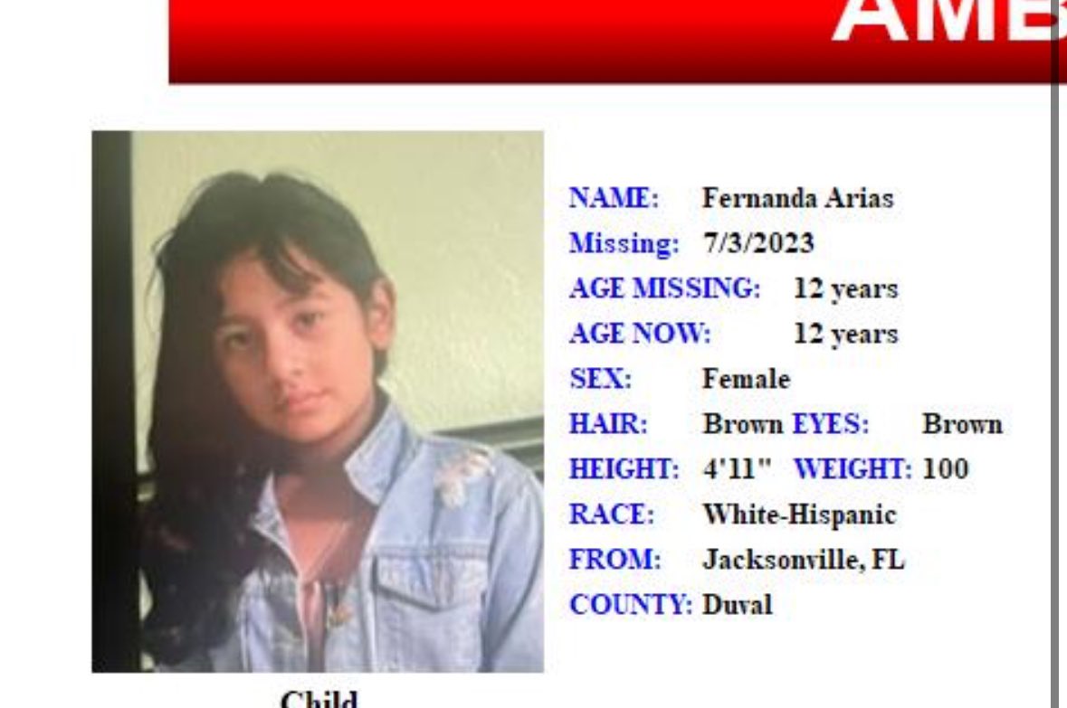 Nerdy 🅰🅳🅳🅸🅲🆃 on Twitter "Florida Jacksonville Duval County AMBER