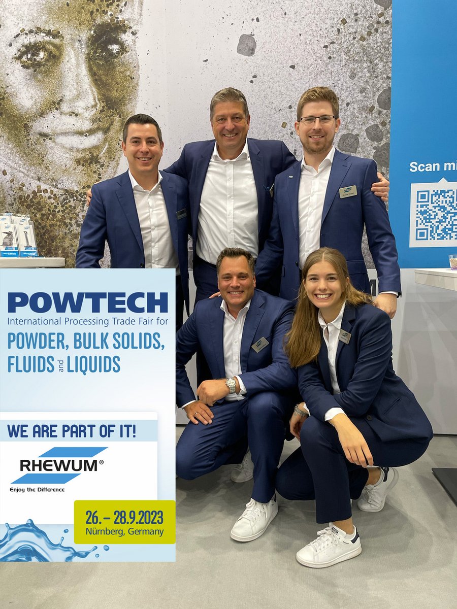 RHEWUM's tweet image. 📆 POWTECH 2023 - leading trade fair for mechanical process engineering in Nuremberg, Sept 26-28. Gateway to European market for powders, fluids, and more. Innovation hub for process engineering and analytics. Visit RHEWUM at Booth 1-344 in Hall 1. See you there! 😊 #POWTECH2023