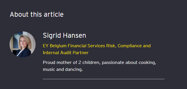 LydiaDefranchi's tweet image. Reading up on #PSD3 and PSR, ran across Sigrid Hansen's piece on @EYnews. I love seeing professional women proudly own their motherhood -- we need to see them!
PS: her article is a very helpful breakdown, BTW. ey.com/en_be/financia…