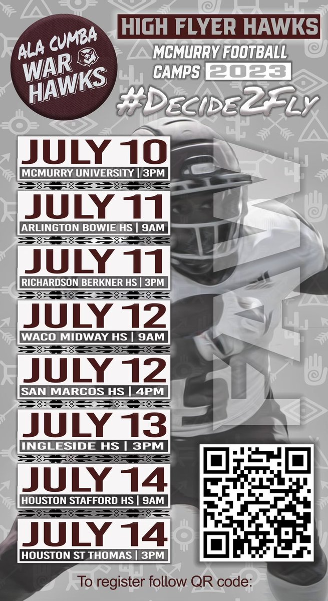 It is camp month and we are less than 2 weeks away, sign up and do not miss this opportunity!!! #Decide2Fly