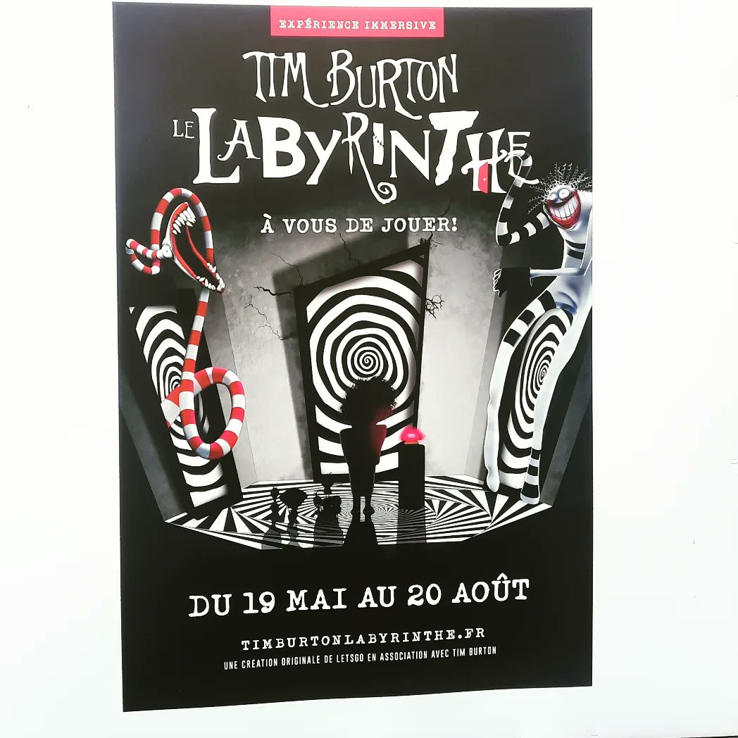Darkaurore's tweet photo. Today was magical with the  #TimBurtonexhibition #timburtonslabyrinth #TimBurton 🖤🕸 https://t.co/MxQO1W9oZB