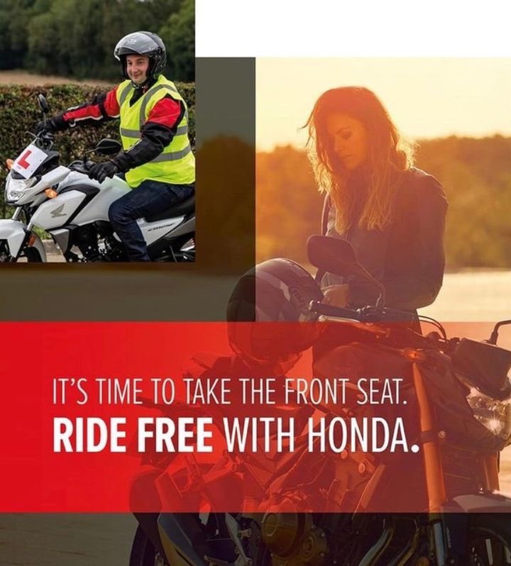 HondaBikes's tweet photo. Make sure you sign up to our Ride Free experience on Saturday 15 July at Marshall #Honda Bikes #Reading. 🏍️  Our Ride free courses are no pressure experience days, designed to let you get the feel of riding a motorcycle in a safe and controlled environment. https://t.co/wM0UzfrMVY