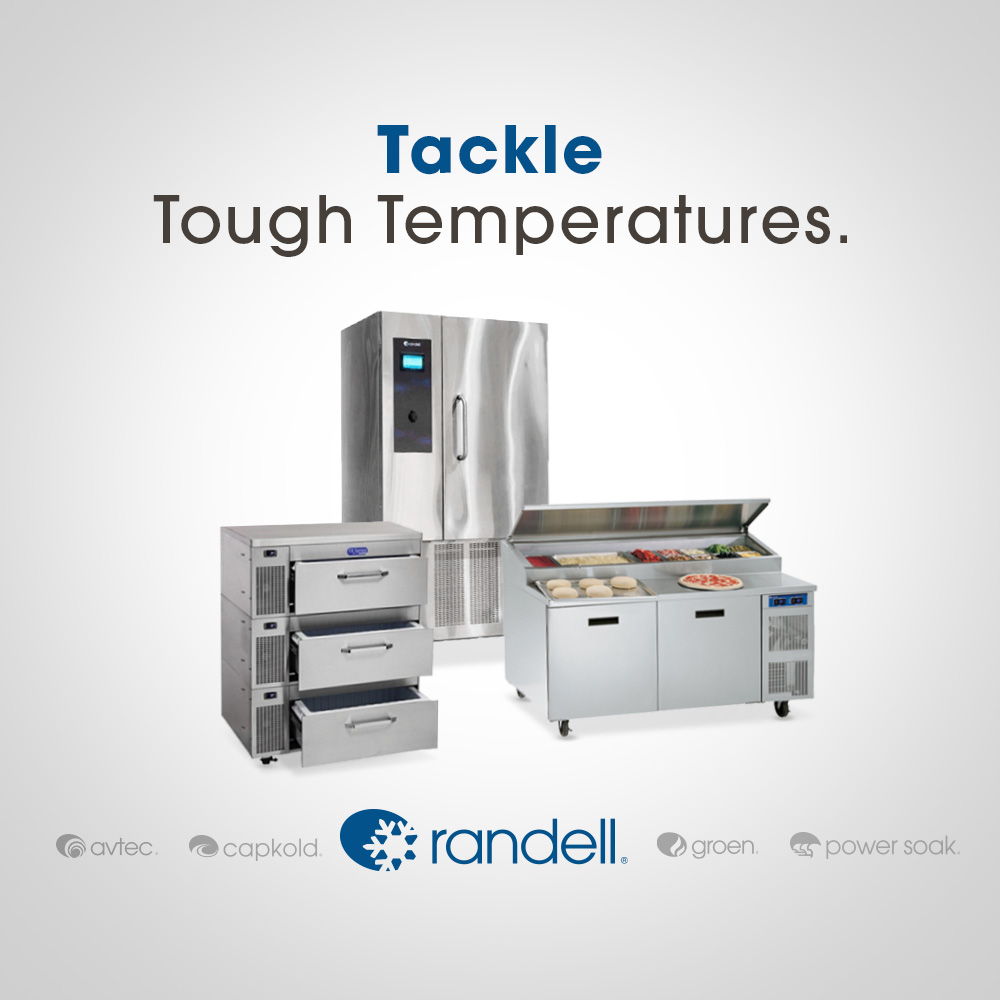 In the back of the house, a few degrees can make a big impact on food safety. With Randell, you can stay confident that you’re preserving the quality (and taste) of your ingredients. You can count on Randell when you need it most.