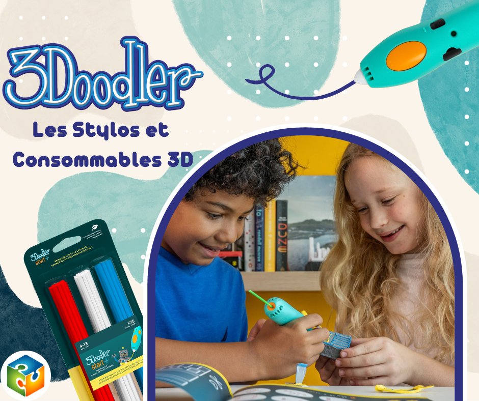 🧩 Nouveauté,

🖋Les stylos 3D et consommables <a href="/3Doodler/">3Doodler</a> sont maintenant disponibles sur My-etechno !

Laissez libre cours à l'imagination des enfants pour dessiner en 3D leurs projets les plus fous. 😍

👉Pour en savoir plus sur les produits 3Doodler : my-etechno.com/436-3doodler