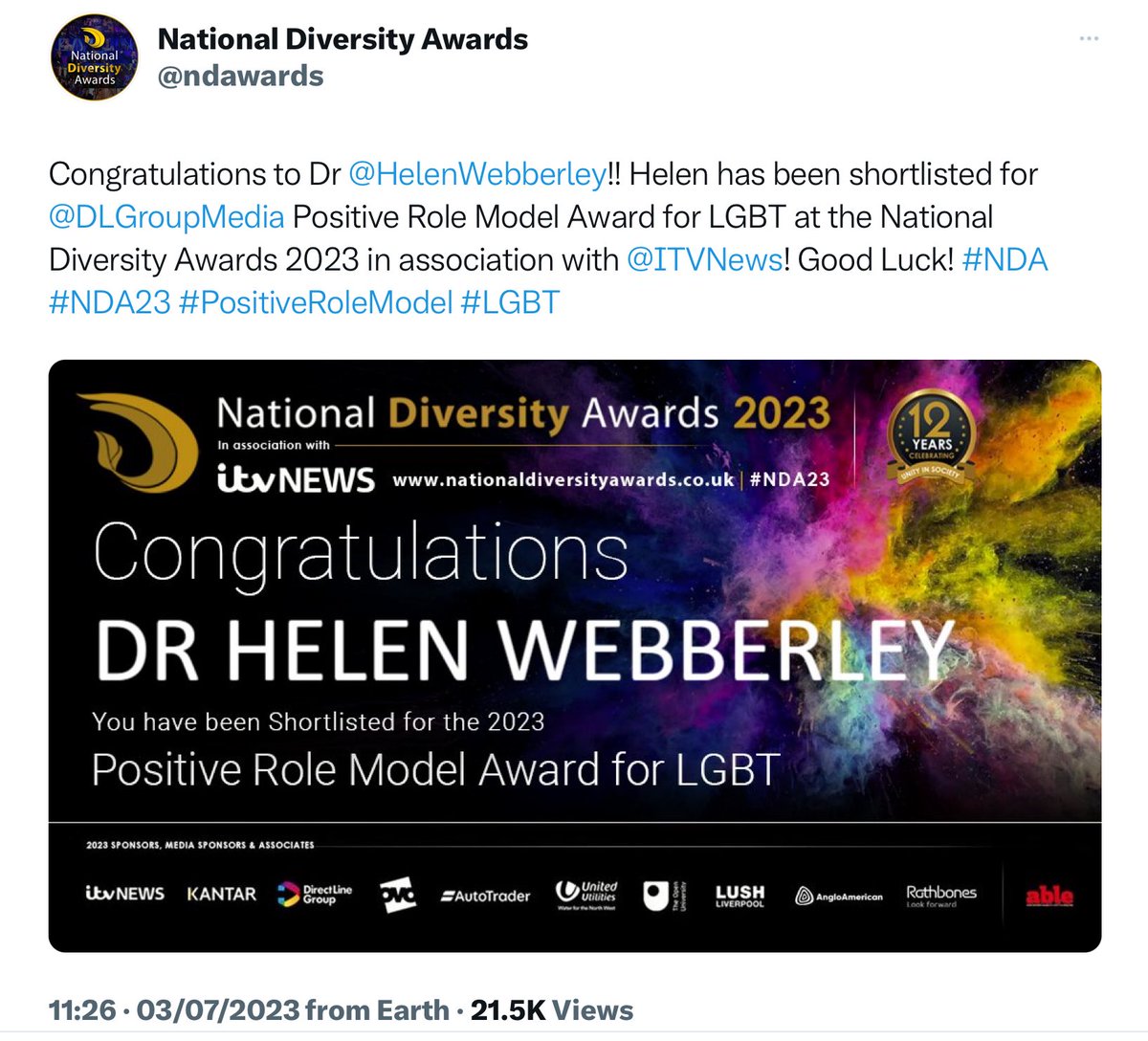 coccinellanovem's tweet photo. I didn’t know anything about you @ndawards but I see you are celebrating the work of a previously suspended GP, who by her own admission is “self-taught” in “gender medicine” &amp; promotes medicalising children based on their taste in toys, clothes &amp; hobbies.

Morally bankrupt. https://t.co/ef981fVLlI