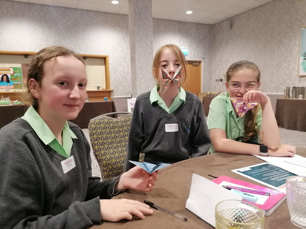 ws_Library's tweet image. Three members of Book Club had a fantastic time at the #Spellbinding2023 Book Awards. Workshops, author panel, book swap and goodie bags! @LawrencePatrice @AnnSeiLin1 @JonathanTulloch @a_reflective and Simon Fox. Huge thanks to @CumbriaSLS for organising such a fab day. 📚🤩📒