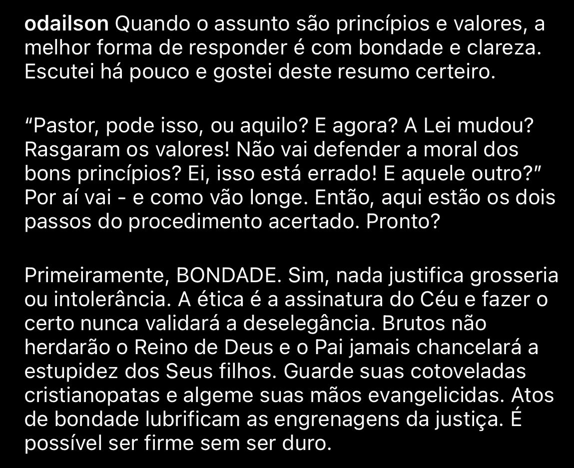 odailson_ucb's tweet photo. A ética é a assinatura do Céu e fazer o certo jamais validará a deselegância ou grosseria. #UmMinutoPraSempre https://t.co/Aka3kkMjI4