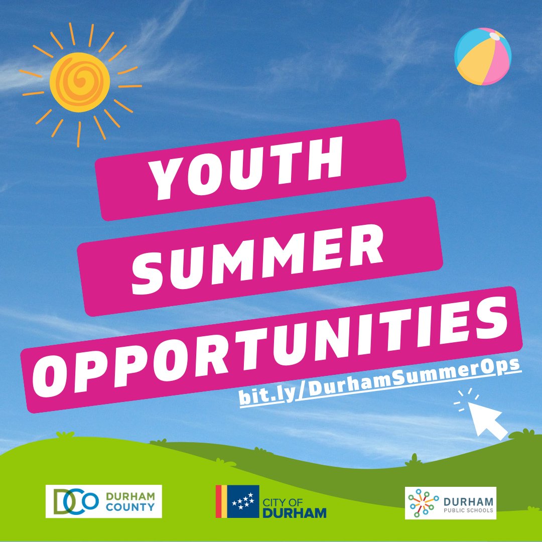 Summer's here, and school's out! ☀️⏰ Are you still looking for summer opportunities for young people in your life? Check out the Youth Services Listings to see what’s being offered this summer!
➡️ bit.ly/DurhamSummerOps