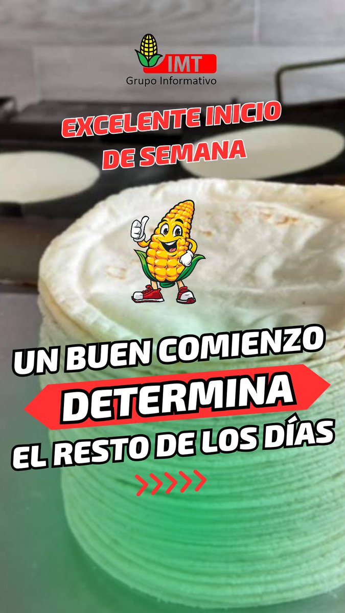 IMTinformativo's tweet photo. Recibe está semana con gran alegría y verás todas las bendiciones que recibirás. ¡Feliz #iniciodesemana ! https://t.co/V62cjRkWse