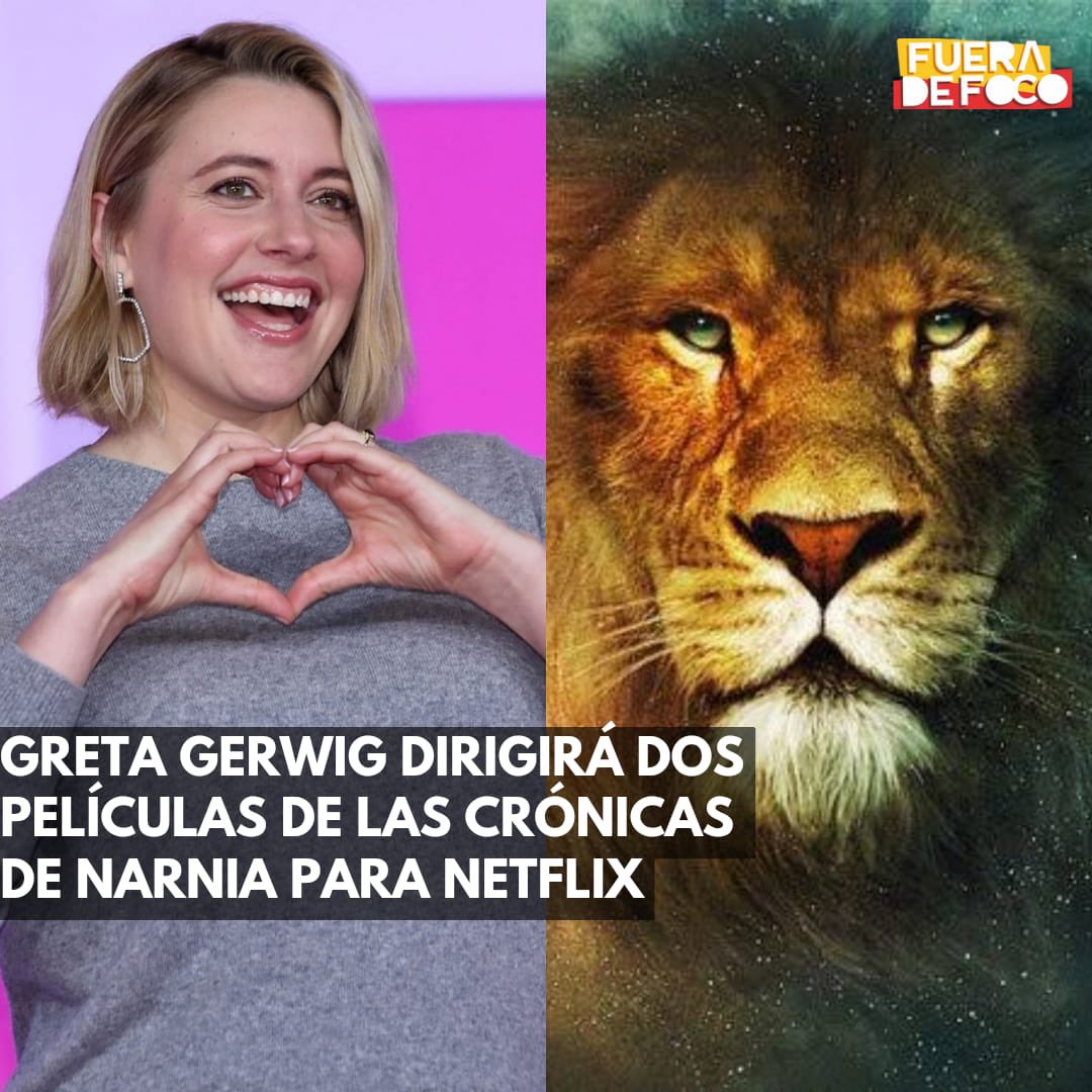 GabyMeza8's tweet photo. OFICIAL: #GretaGerwig (#Barbie) dirigirá, al menos, dos películas de #LasCrónicasDeNarnia para las nuevas adaptaciones que prepara #Netflix 🦁🎬 https://t.co/YwdrgeAjkY