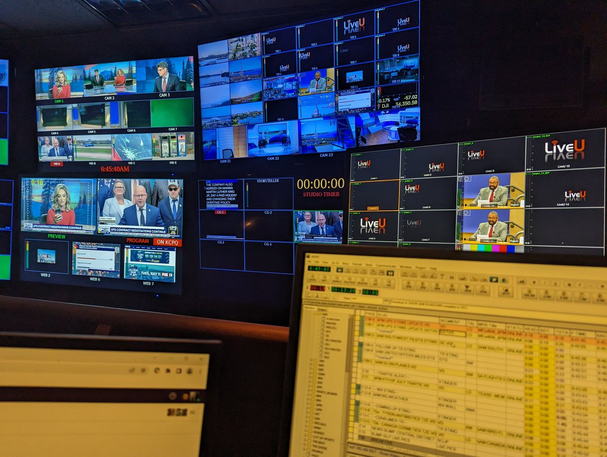 Exercising those producer muscles - it's good to be back in the control room this morning! 

Tune in to Good Day Seattle on <a href="/fox13seattle/">FOX 13 Seattle</a> 🌄