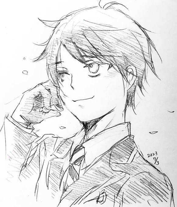 こういう落書きをiPadで描けたらいいのになぁって最近は良く思う 紙に描くのは楽しいけどなー 一応買う予定やけどサイズに迷ってる やっぱり大きい方がいいのかな… 