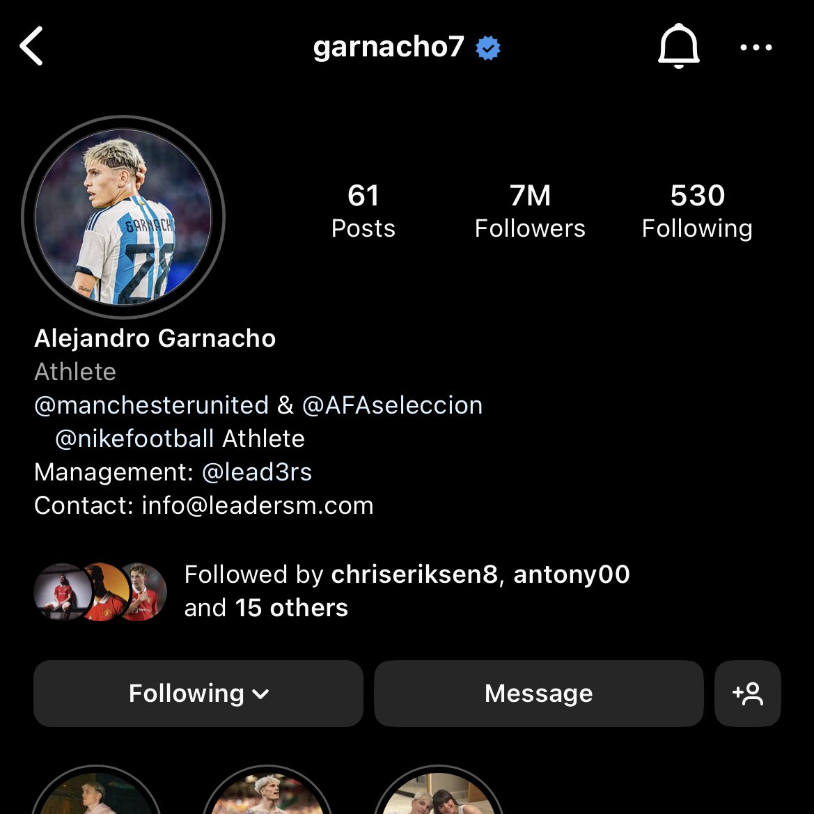 poletvik17's tweet photo. 1M—>3M—>5M—>7️⃣M
ขอให้เป็นปีที่ดี รักเหมือนเดิมนะคับ❤️

#MUFC #Garnacho7 https://t.co/0VHUARPJsM